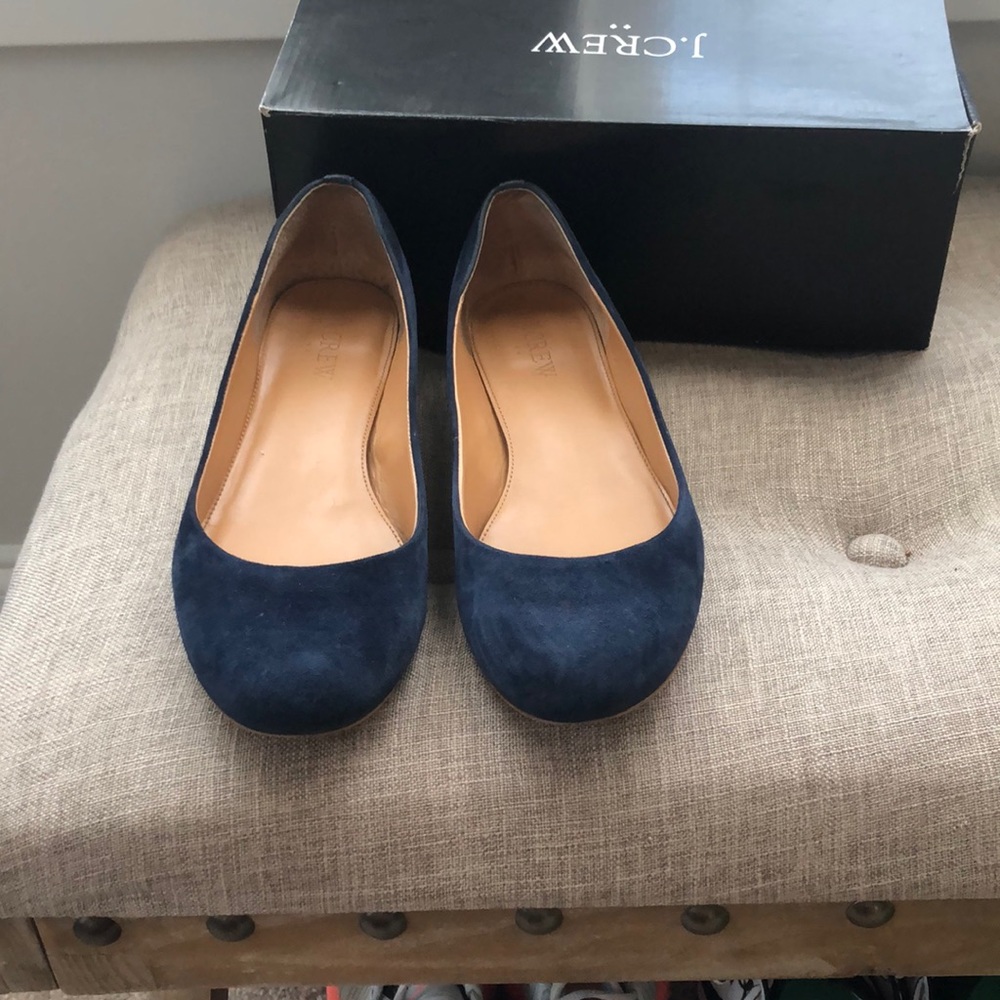 J.Crew Lily Suede heel flats women’s size 7.5